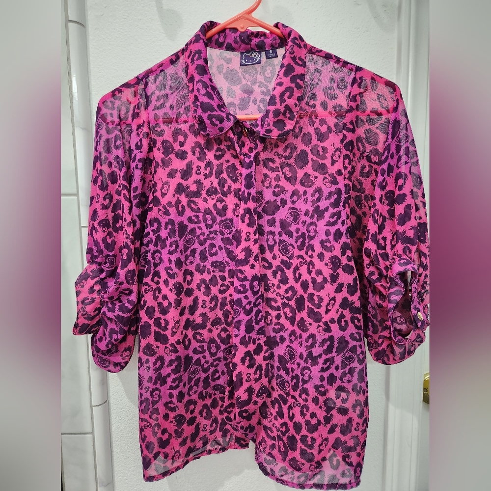 Hello Kitty sheer blouse